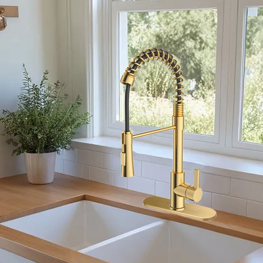 Mirozza Gold Kitchen Faucet